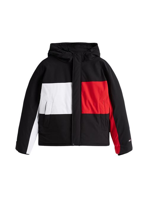 Bomber nero in poliestere Tommy Jeans | DM0DM21274BDS
